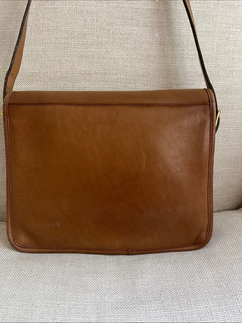 Coach Vintage Saddle Pouch Large Brown NYC Rare